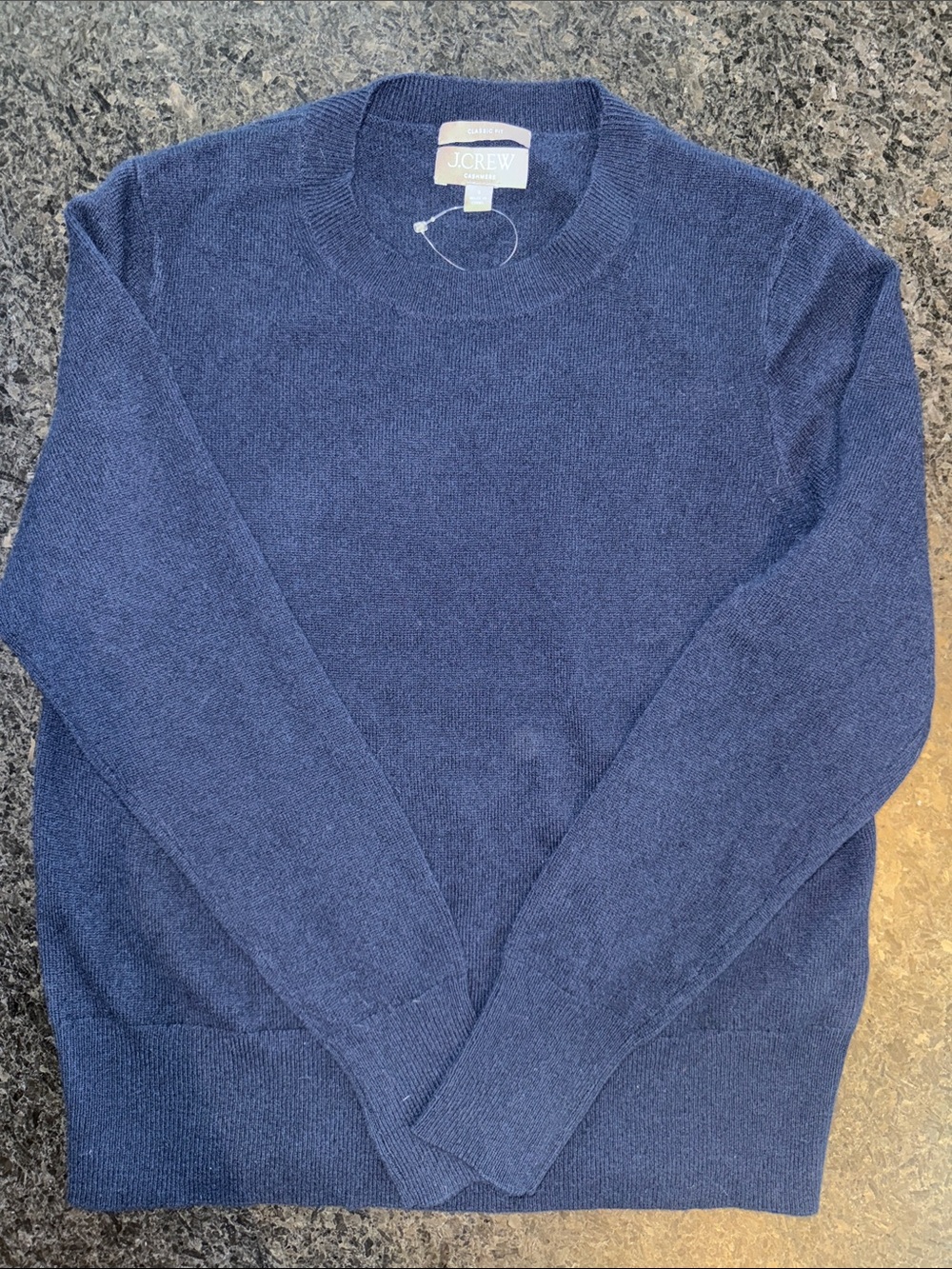 J Crew navy cashmere sweater size S
